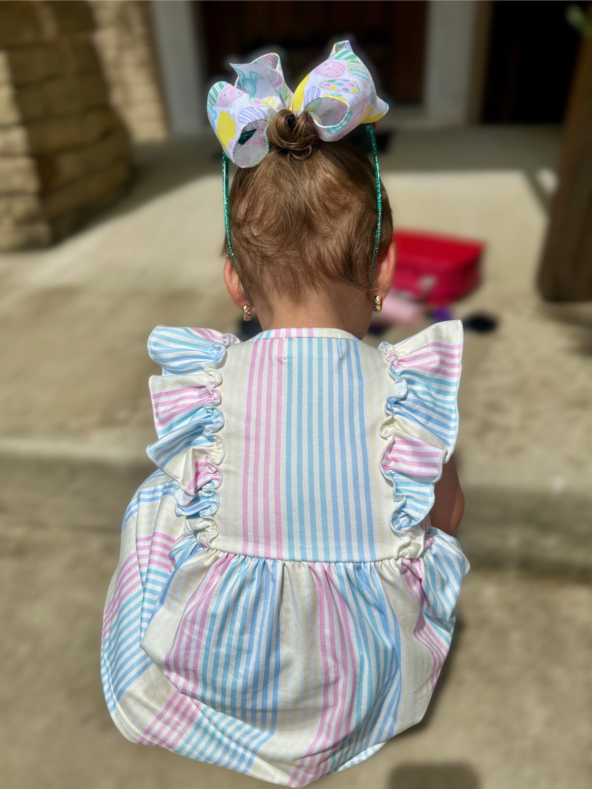 The Pastel Rainbow Ruffle Dress
