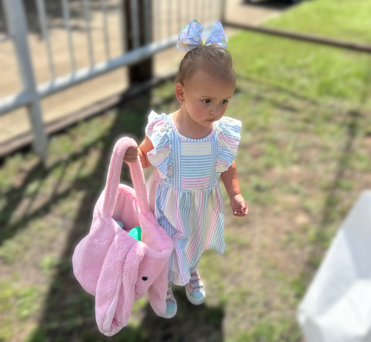 The Pastel Rainbow Ruffle Dress