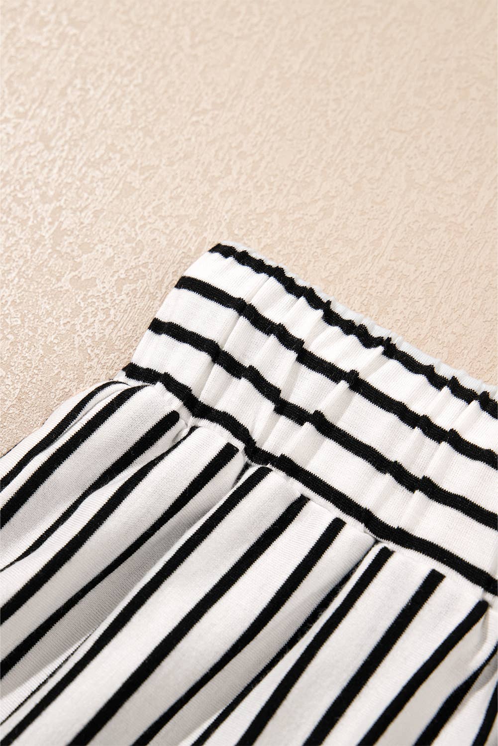 Stripe V-Neck Tee & Short Set