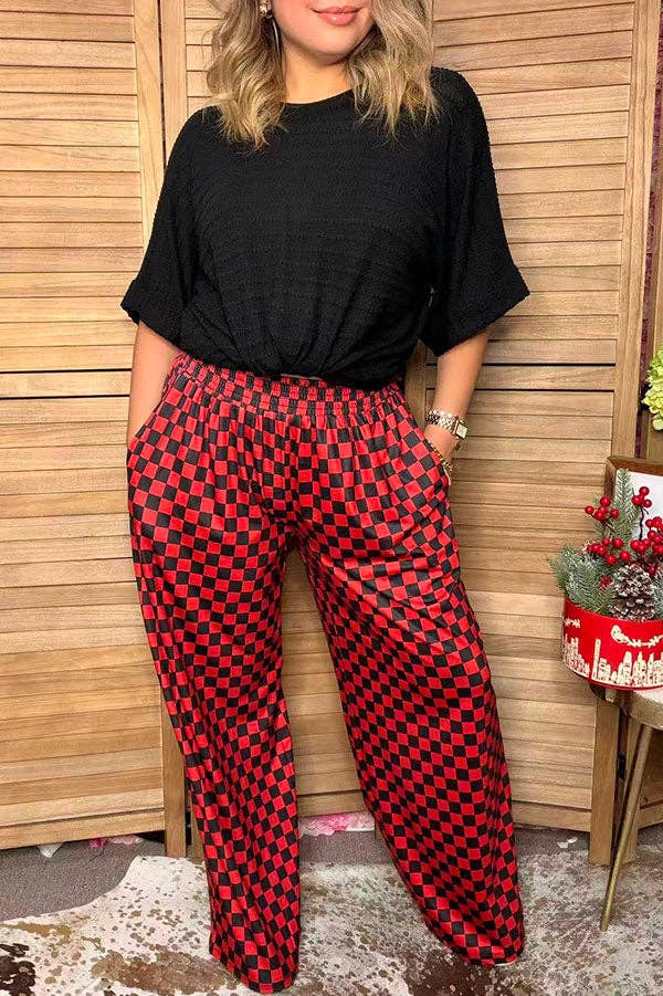 Cherry Bomb Checkerboard Pants
