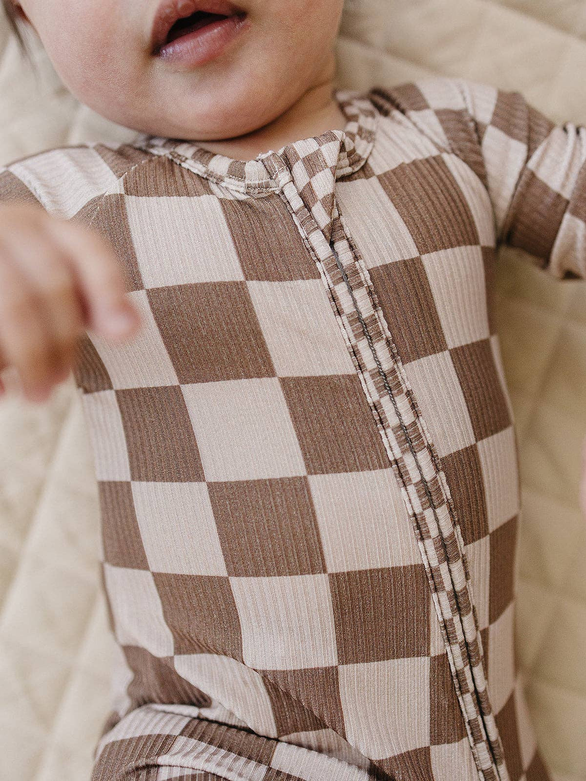 The Latte Check Bamboo Romper