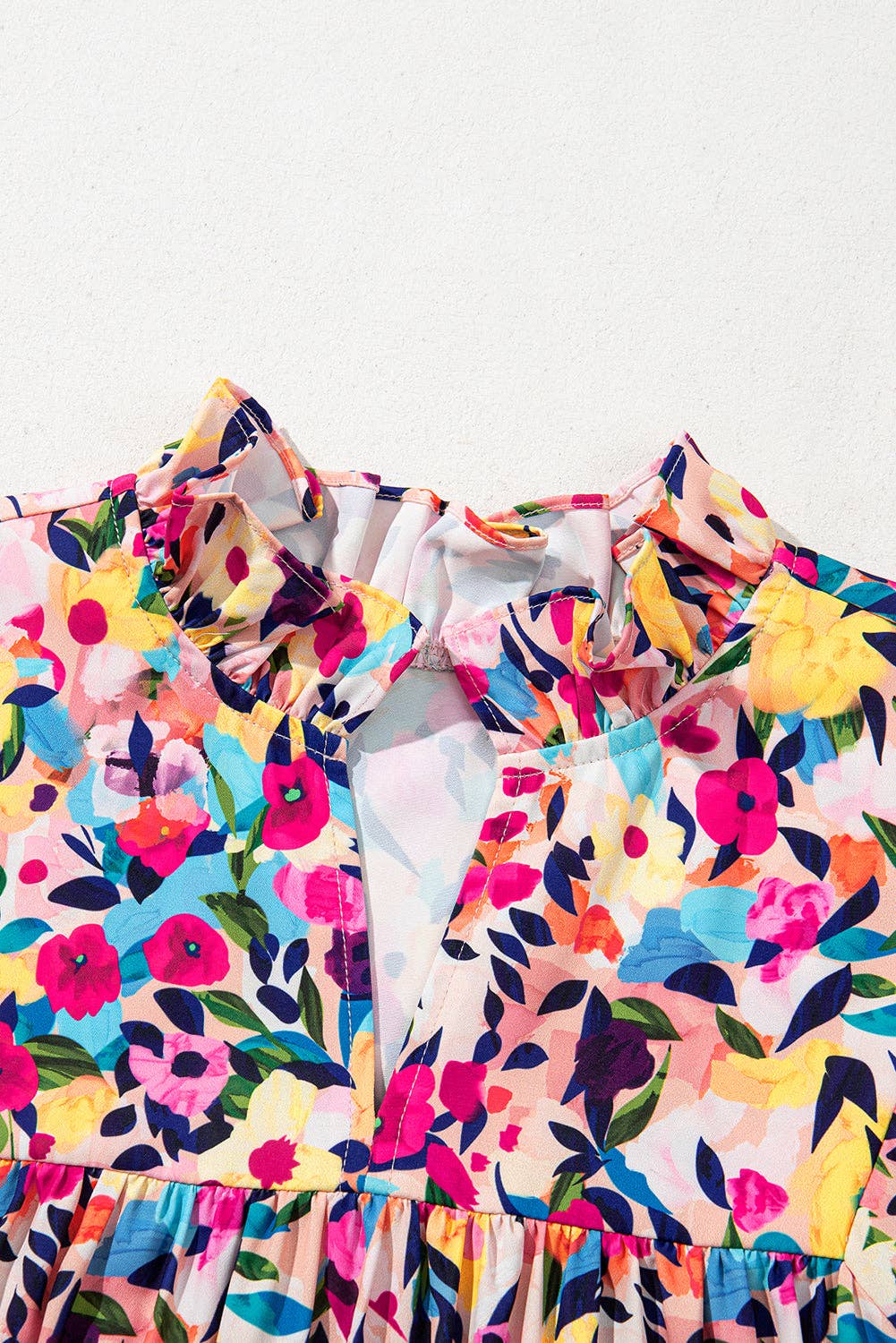 Blushing Blooms Mini Dress