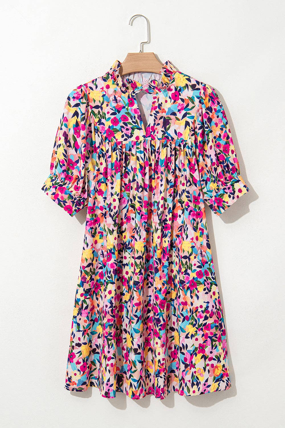 Blushing Blooms Mini Dress
