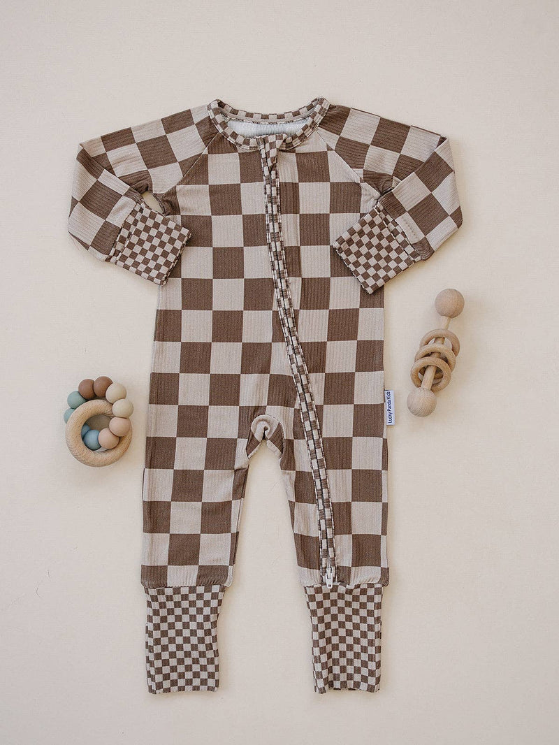 The Latte Check Bamboo Romper