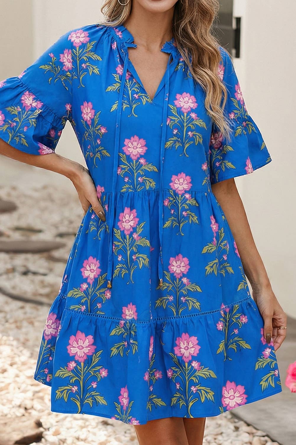Something Blue Floral Dress