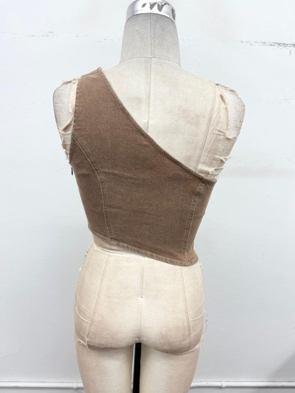 Desert Muse Asymmetrical Corset Top