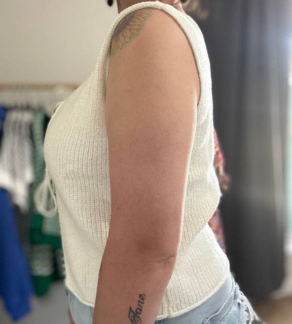 The Lace-Up Sweater Vest