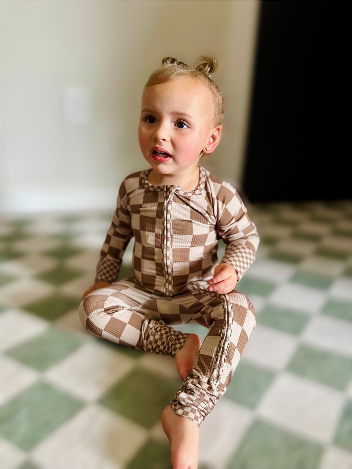 The Latte Check Bamboo Romper