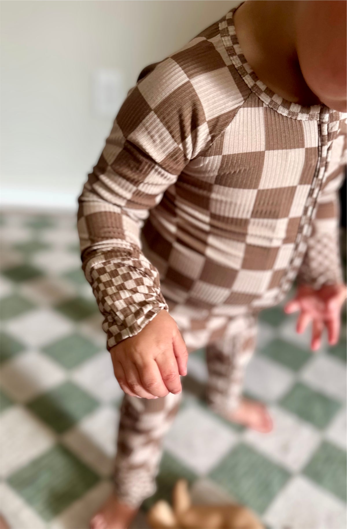 The Latte Check Bamboo Romper