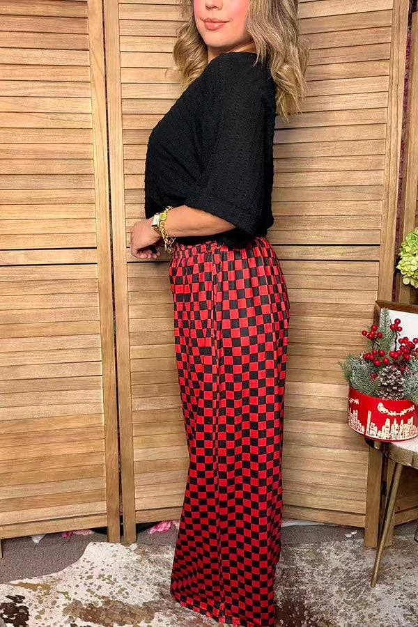 Cherry Bomb Checkerboard Pants