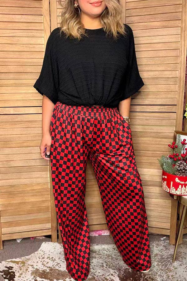 Cherry Bomb Checkerboard Pants